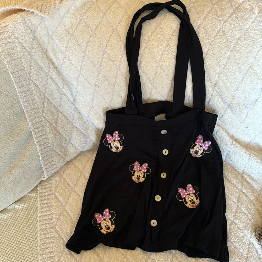 ASOS pinafore dress with Minnie Mouse